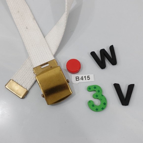 Vintage Belt Women White Buckle Small Canvas Military Webbed Tactical USA‎ - Picture 11 of 11